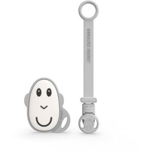 Matchstick Monkey Flat Face Teether & Soother Clip ajándékszett gyermekeknek Grey kép