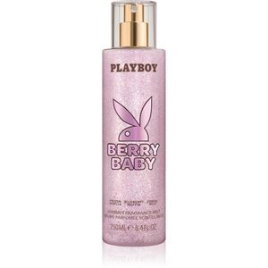 Playboy Berry Baby testápoló spray csillámporral hölgyeknek 250 ml kép