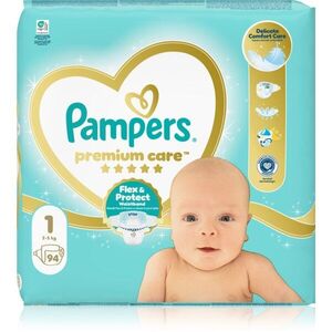 Pampers Premium Care Size 1 eldobható pelenkák 2-5 kg 94 db kép