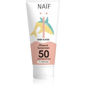 Naif Baby & Kids Mineral Sunscreen SPF 50 0 % Perfume gyermek védőkrém 100 ml kép