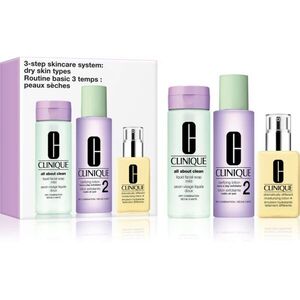 Clinique 3 Steps Skincare Systeme Dry Skin Types ajándékszett száraz bőrre kép