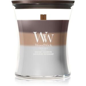 Woodwick Trilogy Radiant Cashmere illatgyertya fa kanóccal 275 g kép