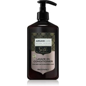 Arganicare Silk Protein Leave-In Conditioner öblítés nélküli kondicionáló a nagyon száraz és sérült hajra 400 ml kép