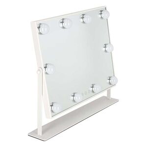 Lusterko do makijażu LED z 10 żarówkami podświetlane kosmetyczne... kép