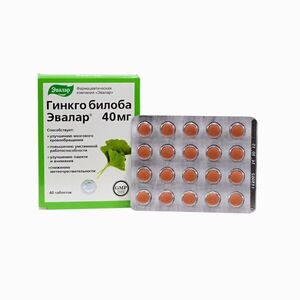 Ginkgo Biloba - Evalar - 40 mg kép