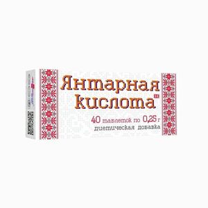 Farmakom Borostyánkősav – 40 tabletta, 0, 25 g kép