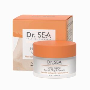Dr. Sea öregedésgátló éjszakai arckrém retinollal, kollagénnel és hialuronsavval - 50 ml kép