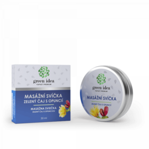 Green idea masszázsgyertya – Zöld tea opuntiával kép