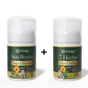 Herbatica Kedvezményes szett: Anti-Age Duo – Skin Revive SuperSerum + 7 Herbs Face Cream kép