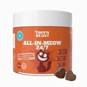 All-in-meow 24/7 – vitamin- és tápanyag-komplex macskáknak – 120 db – Therabeast kép