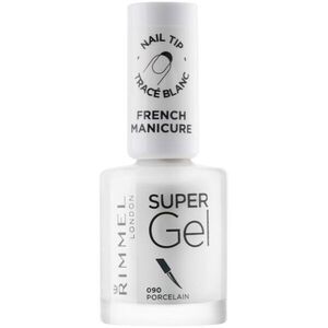 Rimmel Super Gel Step 1 lakk francia manikűrhöz árnyalat 090 Porcelain 12 ml kép