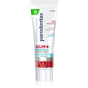 Parodontax Gum And Sens Original fogkrém a fogak teljes védelmére és a friss lehelletért 75 ml kép