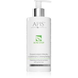 Apis Natural Cosmetics Acne-Stop Home TerApis tisztító és sminkeltávolító tej zöld teával 300 ml kép