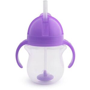 Munchkin Click Lock™ Tip & Sip bögre szívószállal nehezékkel Purple 6 m+ 1 db kép