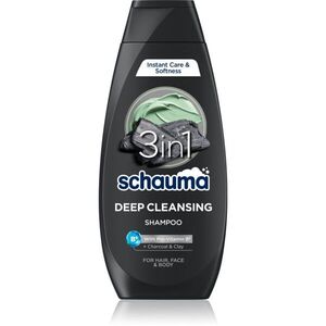 Schwarzkopf Schauma MEN sampon aktív faszénnel arcra, testre és hajra 400 ml kép