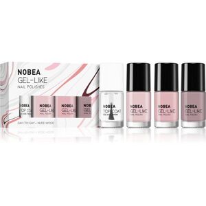 NOBEA Day-to-Day 4-Piece Gel-like Nail Polish set körömlakk szett Nude mood kép
