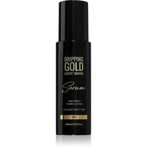 Dripping Gold Luxury Tanning Serum önbarnító készítmény testre és arcra árnyalat Dark 150 ml kép