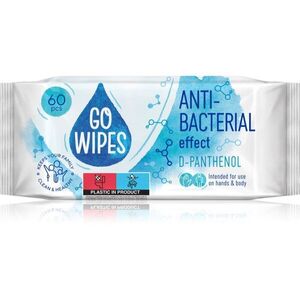 GoWipes Anti-Bacterial Effect D-Panthenol nedves tisztító törlőkendők antibakteriális hatású 60 db kép