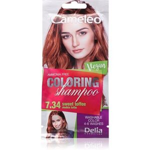 Delia Cosmetics Cameleo Coloring Shampoo tonizáló sampon hajra árnyalat 7.34 Sweet Toffee 40 ml kép
