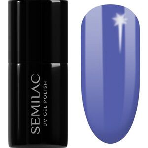 Semilac UV Hybrid Pastel Neons gél körömlakk UV / LED-es lámpákhoz árnyalat 602 Dark Jeans 7 ml kép