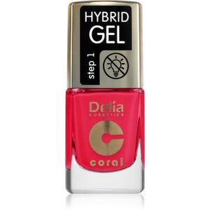 Delia Cosmetics Coral Nail Enamel Hybrid Gel géles körömlakk árnyalat 148 11 ml kép