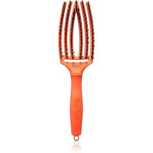 Olivia Garden Fingerbrush Boar & Nylon hajkefe nejlon- és vaddisznósörtékkel Dolce Vita Orange Spritz 1 db kép