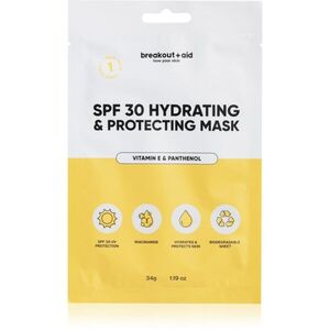 breakout + aid SPF 30 Hydrating & Protecting Mask hidratáló gézmaszk E-vitaminnal 34 g kép