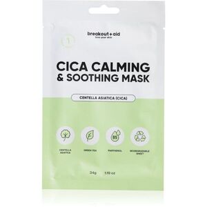 breakout + aid Cica Calming & Soothing Mask nyugtató hatású gézmaszk 34 g kép