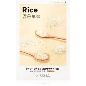 Missha Airy Fit Rice arcmaszk tisztító és frissítő hatással 19 g kép