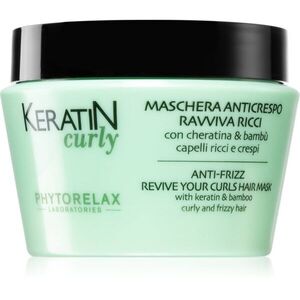 Phytorelax Laboratories Keratin Curly hajmaszk kezelhetetlen és göndör hajra töredezés ellen 250 ml kép