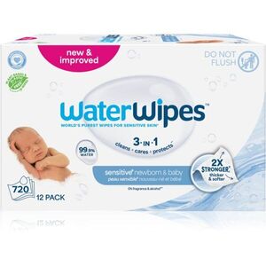 WaterWipes Baby Wipes 12 Pack finom nedves törlőkendők gyermekeknek 12x60 db kép