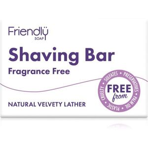 Friendly Soap Shaving Bar Fragrance Free természetes szappan borotválkozáshoz parfümmentes 95 g kép