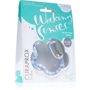 Curaprox Baby Waking Senses babarágóka masszírozós fogkefével és csörgőkkel 1 db kép
