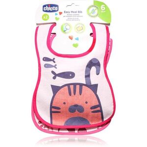 Chicco Easy Meal Bib 6m+ előke Pink 2 db kép