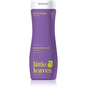 Attitude Little Leaves Vanilla & Pear gyermek tisztító gél és sampon 473 ml kép