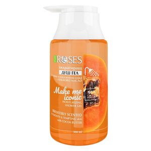 MAKE ME ICONIC hidratáló természetes tusfürdő kakaóvajjal és édes papája illattal 300 ml - NATURE OF AGIVA kép