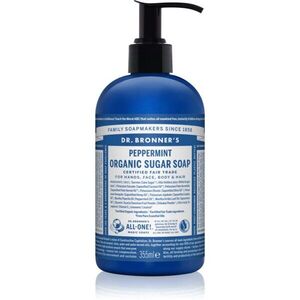 Dr. Bronner’s Peppermint folyékony szappan testre és hajra 355 ml kép