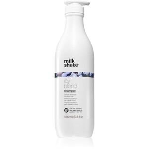 milk_shake® Icy Blond Shampoo sampon a sárga tónusok neutralizálására szőke hajra 1000 ml kép