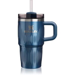 Stanley Quencher H2.O Fluted Tumbler rozsdamentes termosz szívószállal kicsi Glacial Blue Shine 1 db kép