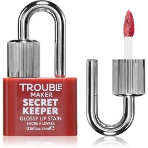 Trouble Maker Secret Keeper Lip Gloss Stain ajakszínező a hosszan tartó hatásért árnyalat Shifty Biz Rose Nude 5 ml kép