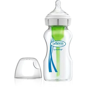 Dr. Brown's Options+ Wide-Neck antikólikás üvegből készült cumisüveg 270 ml kép