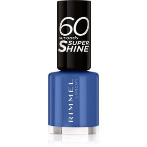 Rimmel 60 Seconds Super Shine körömlakk árnyalat 828 Danny Boy Blue! 8 ml kép