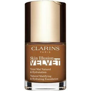 Clarins Skin Illusion Velvet mattító folyékony alapozó tápláló hatással árnyalat 118.5N 30 ml kép