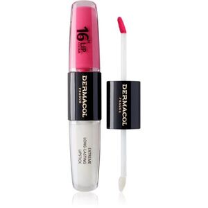 Dermacol 16H Lip Colour hosszan tartó rúzs és ajakfény árnyalat 18 Cotton Candy 2x4 ml kép