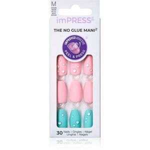 KISS imPRESS The No Glue Mani Medium műköröm Dew Drop 30 db kép