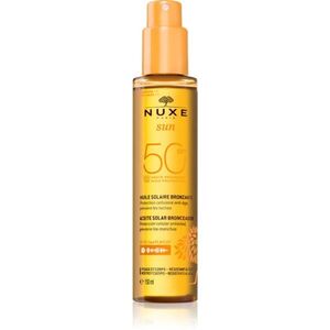 Nuxe Sun Face and Body Tanning Sun Oil napolaj arcra és testre SPF 50 150 ml kép