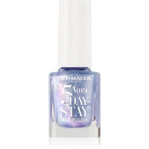 Dermacol 5 Day Stay Aura hosszantartó körömlakk gyöngyházfényű árnyalat 71 Ocean Mist 11 ml kép