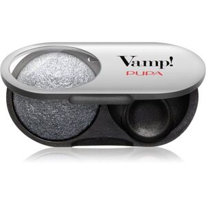 PUPA Milano Vamp! Radiant Baked Eyeshadow tartósan tündöklő szemhéjfestékek árnyalat 308 Anthracite Grey - WET & DRY 1 g kép