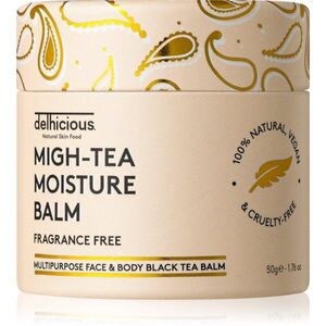 delhicious MIGH-TEA MOISTURE BALM multifunkciós balzsam a nagyon száraz és érzékeny bőrre parfümmentes 50 g kép