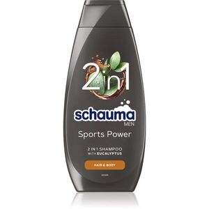 Schwarzkopf Schauma MEN tusfürdő gél és sampon 2 in 1 uraknak Sports Power 400 ml kép